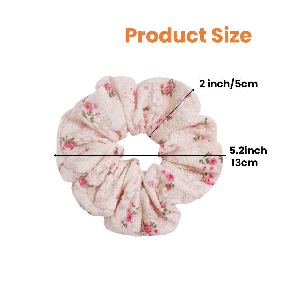 Pack de 3 coleteros de encaje floral – Coleteros para el pelo en blanco, rosa y azul