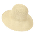 Sombrero bucket de paja plegable hecho a mano – Sombrero de sol para mujer, beige, talla S